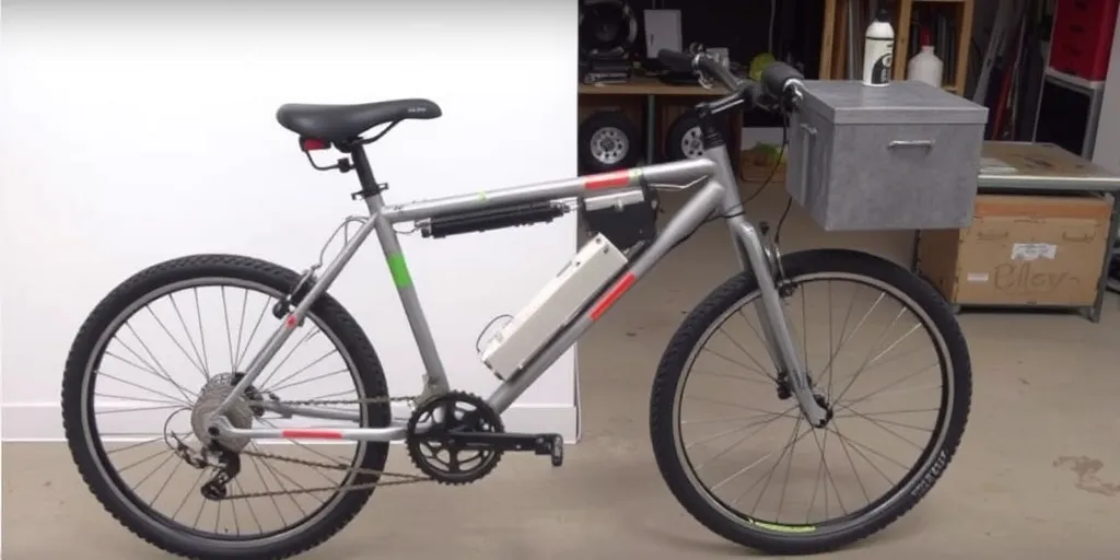 foto de una bicicleta generando energia
