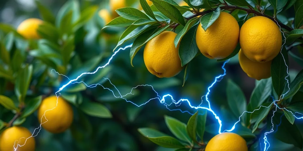generador de energia con limones